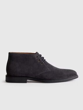 Quince Heritage Suede Chukka Boot - Charcoal